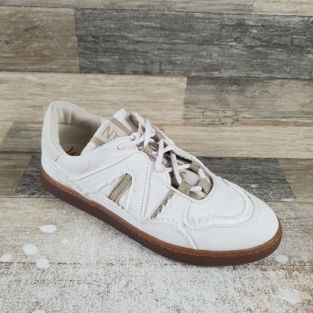 Sam Edelman Jayne Womens Shoes Sz 8.5 M Athletic White‎ Gray Canvas Sneakers